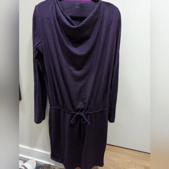 Icebreaker Merino Wool Purple Dress Size L - Picture 1 of 3